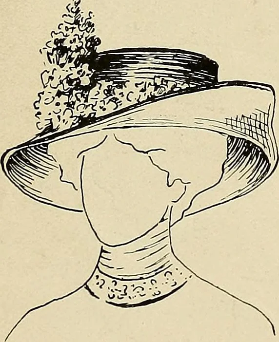 An illustration from Industrial drawing for girls : design principles applied to dress, 1912, leaf 105