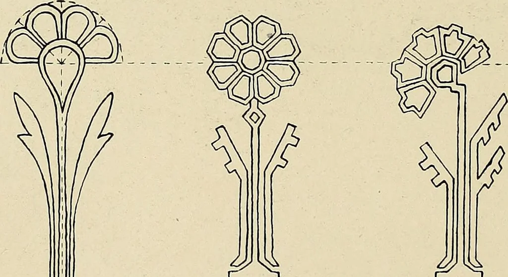 An illustration from Industrial drawing for girls : design principles applied to dress, 1912, leaf 43