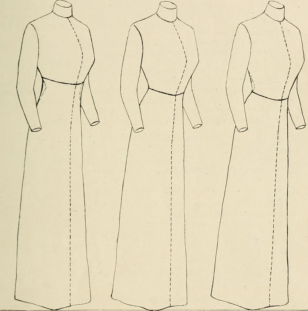 An illustration from Industrial drawing for girls : design principles applied to dress, 1912, leaf 62