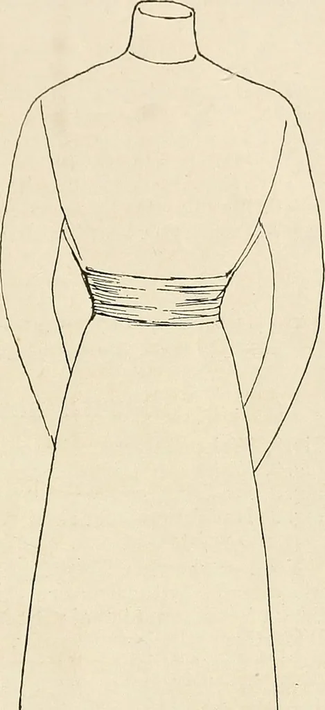 An illustration from Industrial drawing for girls : design principles applied to dress, 1912, leaf 64
