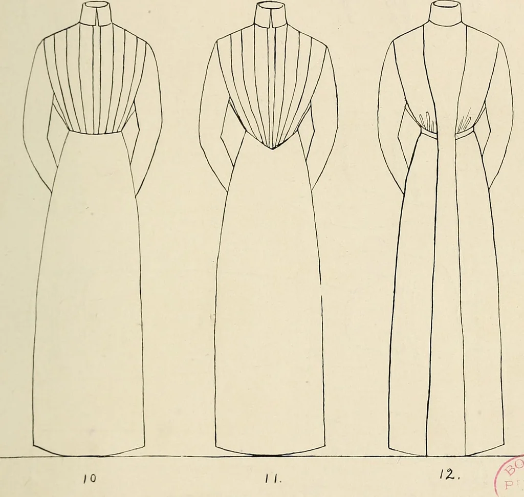 An illustration from Industrial drawing for girls : design principles applied to dress, 1912, leaf 66