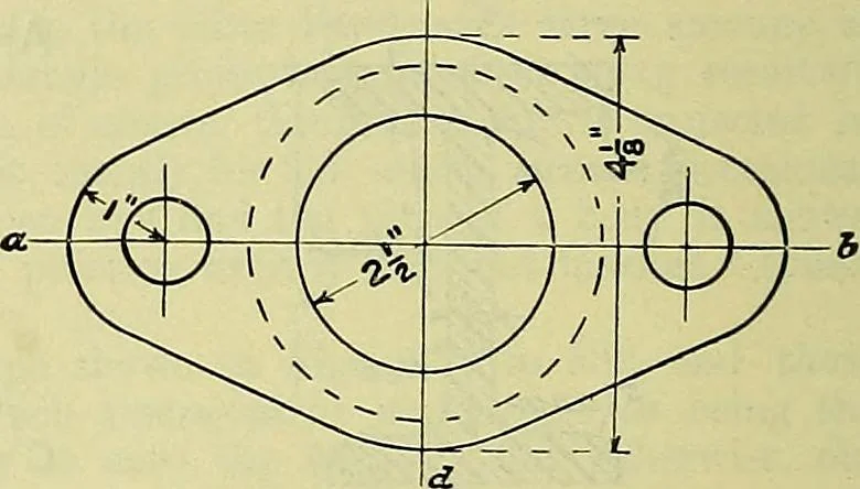 An illustration from Industrial drawing and geometry; an introduction to various branches of technical drawing, 1911, leaf 133