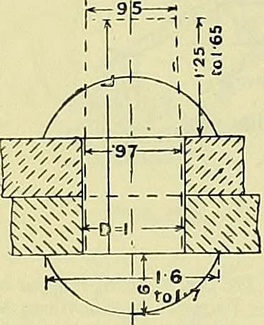 An illustration from Industrial drawing and geometry; an introduction to various branches of technical drawing, 1911, leaf 143