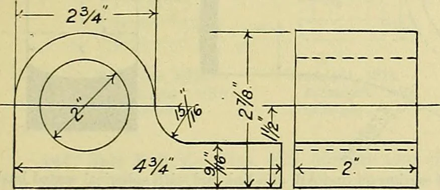An illustration from Industrial drawing and geometry; an introduction to various branches of technical drawing, 1911, leaf 156