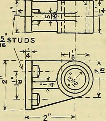 An illustration from Industrial drawing and geometry; an introduction to various branches of technical drawing, 1911, leaf 178