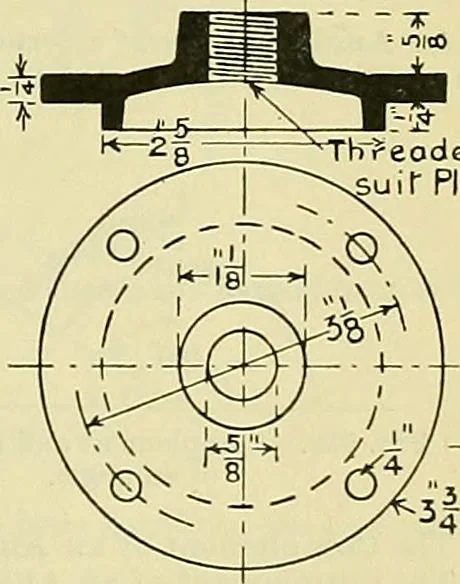 An illustration from Industrial drawing and geometry; an introduction to various branches of technical drawing, 1911, leaf 178