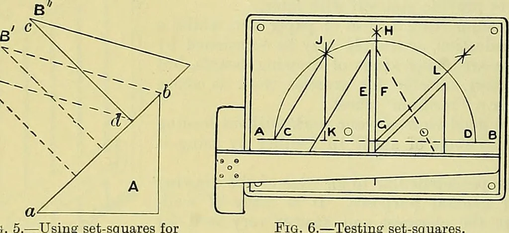 An illustration from Industrial drawing and geometry; an introduction to various branches of technical drawing, 1911, leaf 21
