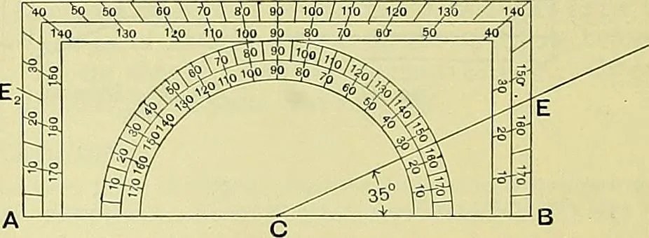 An illustration from Industrial drawing and geometry; an introduction to various branches of technical drawing, 1911, leaf 33