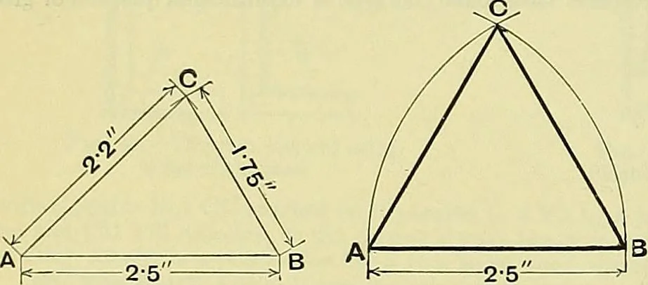 An illustration from Industrial drawing and geometry; an introduction to various branches of technical drawing, 1911, leaf 37