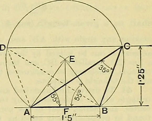 An illustration from Industrial drawing and geometry; an introduction to various branches of technical drawing, 1911, leaf 38