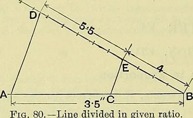 An illustration from Industrial drawing and geometry; an introduction to various branches of technical drawing, 1911, leaf 47