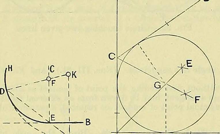 An illustration from Industrial drawing and geometry; an introduction to various branches of technical drawing, 1911, leaf 53