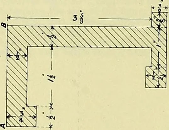 An illustration from Industrial drawing and geometry; an introduction to various branches of technical drawing, 1911, leaf 75