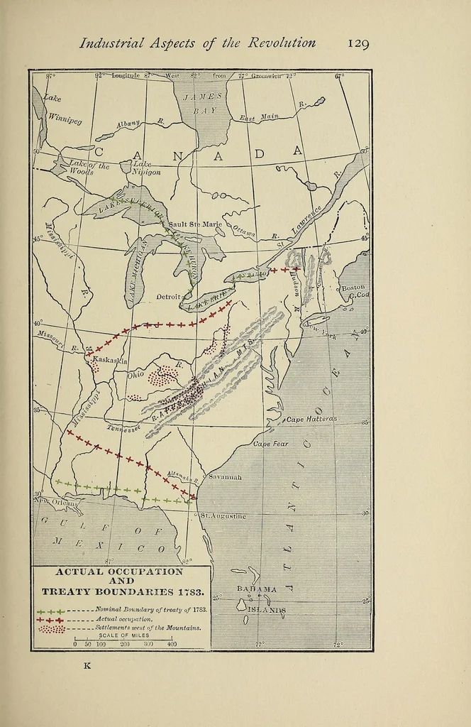 An illustration from The industrial history of the United States, 1910, leaf 167