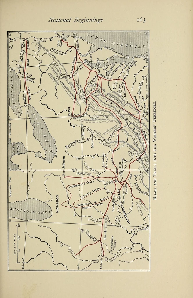 An illustration from The industrial history of the United States, 1910, leaf 207