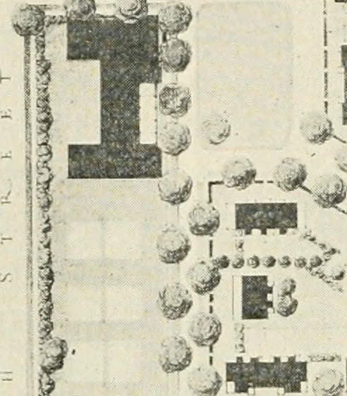 An illustration from Industrial housing; with a discussion of accompanying activities; such as town planning - street systems - development of utility services - and related engineering and construction features, 1920, leaf 125