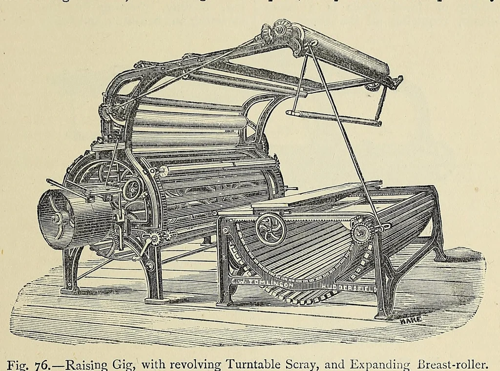 An illustration from The industries of the world; a complete course of technical education for the manufacturer, operative, and all persons engaged or interested in trade and commerce, 1881, leaf 105