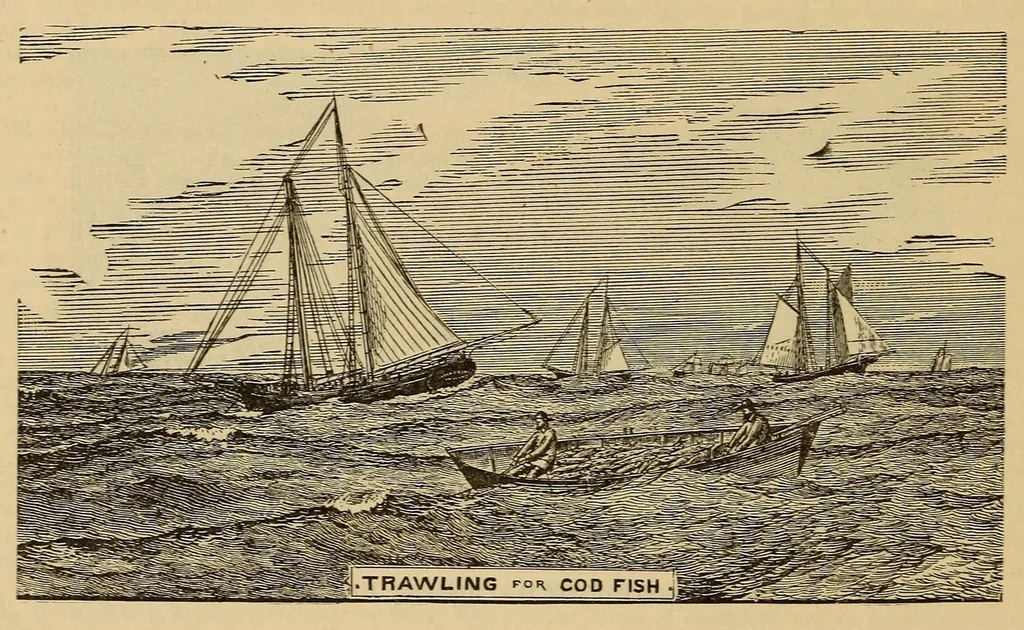 An illustration from Industries of Massachusettes : historical and descriptive review of Lynn, Lowell, Lawrence, Haverhill, Salem, Beverly, Peabody, Danvers, Gloucester, Newburyport, and Amesbury, and their leading manufacturers and merchants, 1886, leaf 144