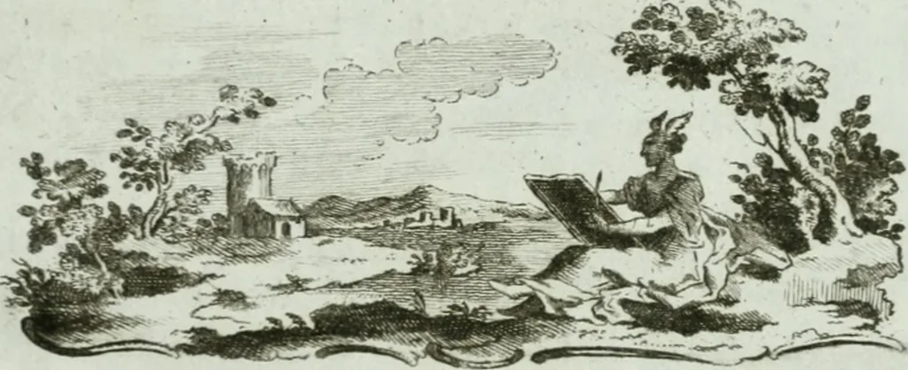 An illustration from In espettazione delle Loro Altezze Reali Ferdinando III, principe reale d'Ungheria e di Boemia, arciduca d'Austria, gran duca di Toscana, e Luisa Maria di Borbone real principessa di Napoli sua consorte : feste pubbliche destinate dalla città di Siena in contrassegno della sua gioja e devozione, 1791, leaf 4