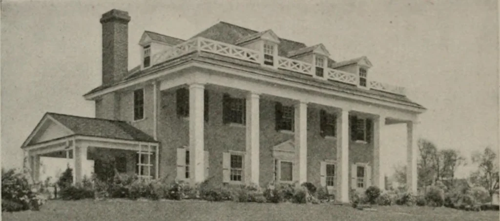 An illustration from Inexpensive homes of individuality : being a collection of photographs and floor plans illustrating certain of America's best country and suburban homes of moderate size, 1911, leaf 21