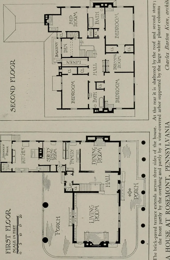 An illustration from Inexpensive homes of individuality : being a collection of photographs and floor plans illustrating certain of America's best country and suburban homes of moderate size, 1911, leaf 28