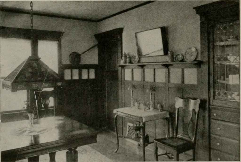 An illustration from Inexpensive homes of individuality : being a collection of photographs and floor plans illustrating certain of America's best country and suburban homes of moderate size, 1911, leaf 35