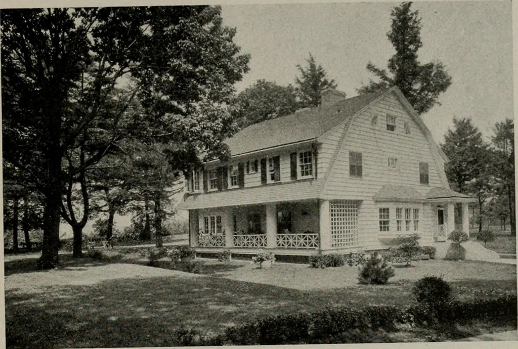An illustration from Inexpensive homes of individuality : being a collection of photographs and floor plans illustrating certain of America's best country and suburban homes of moderate size, 1911, leaf 36