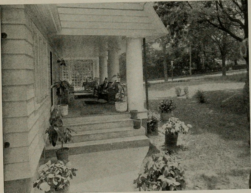 An illustration from Inexpensive homes of individuality : being a collection of photographs and floor plans illustrating certain of America's best country and suburban homes of moderate size, 1911, leaf 36
