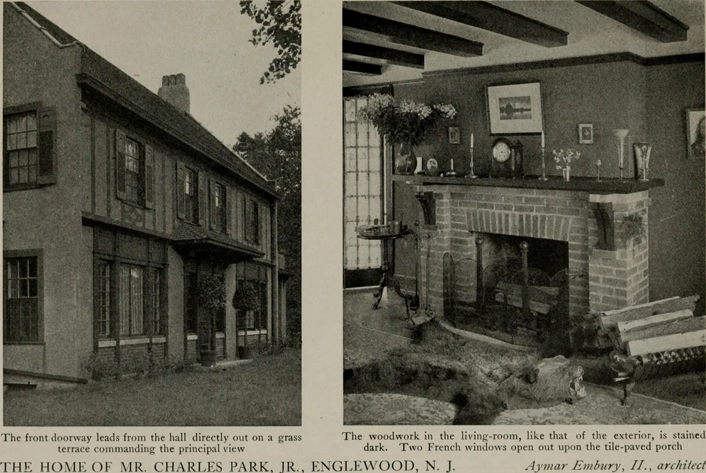 An illustration from Inexpensive homes of individuality : being a collection of photographs and floor plans illustrating certain of America's best country and suburban homes of moderate size, 1911, leaf 40