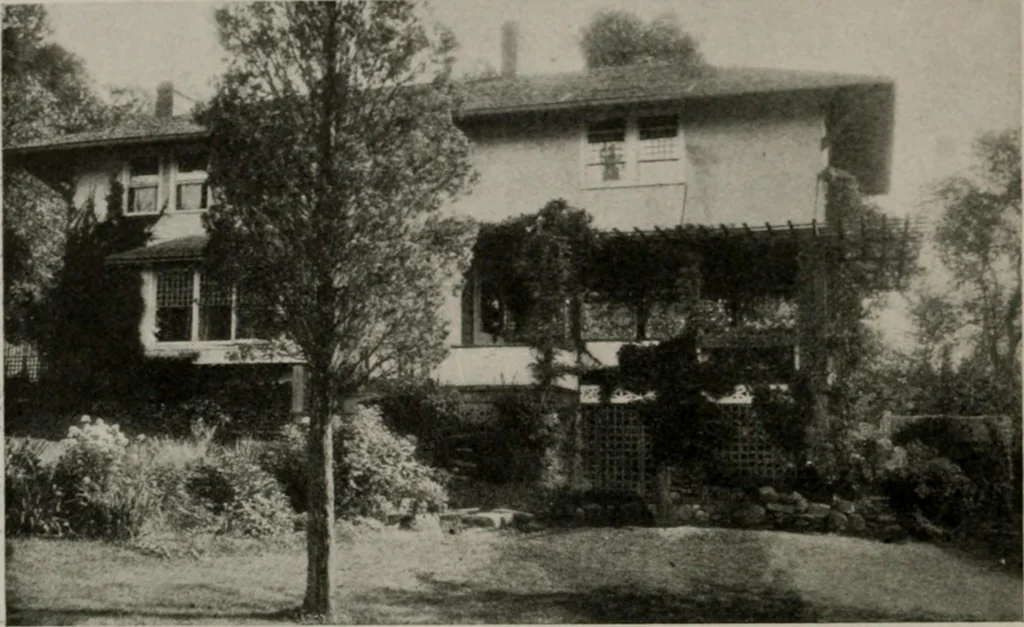 An illustration from Inexpensive homes of individuality : being a collection of photographs and floor plans illustrating certain of America's best country and suburban homes of moderate size, 1911, leaf 45