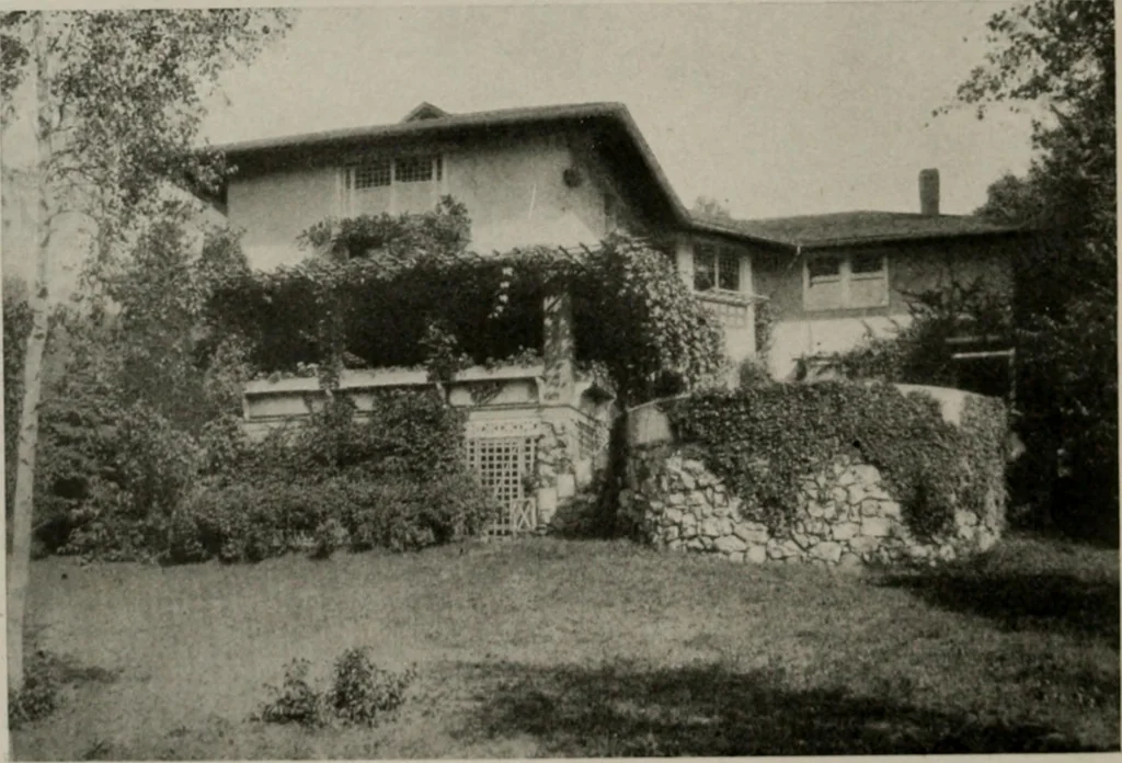 An illustration from Inexpensive homes of individuality : being a collection of photographs and floor plans illustrating certain of America's best country and suburban homes of moderate size, 1911, leaf 45