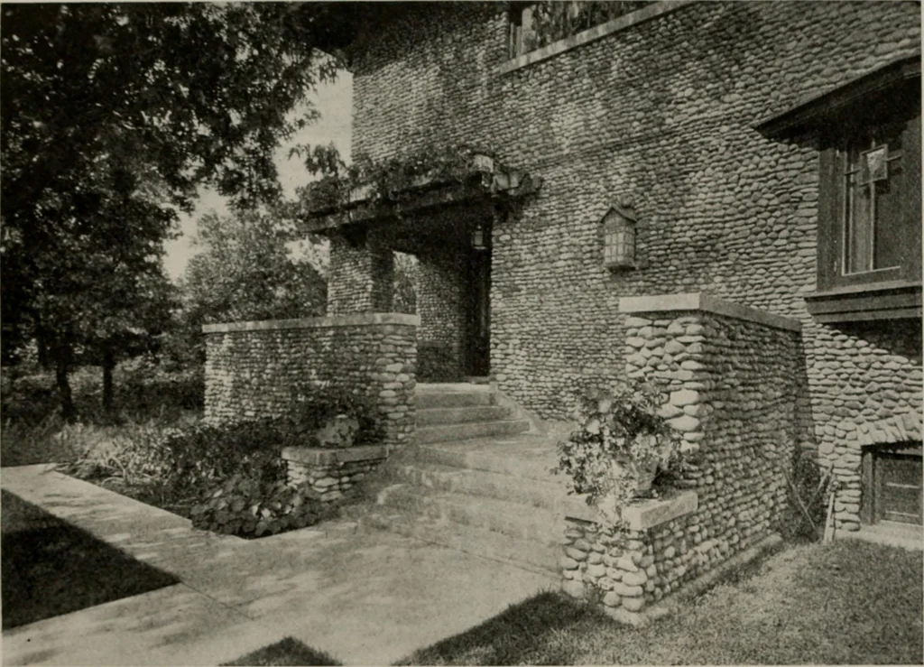 An illustration from Inexpensive homes of individuality : being a collection of photographs and floor plans illustrating certain of America's best country and suburban homes of moderate size, 1911, leaf 47