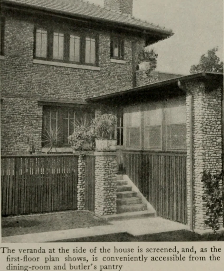 An illustration from Inexpensive homes of individuality : being a collection of photographs and floor plans illustrating certain of America's best country and suburban homes of moderate size, 1911, leaf 49