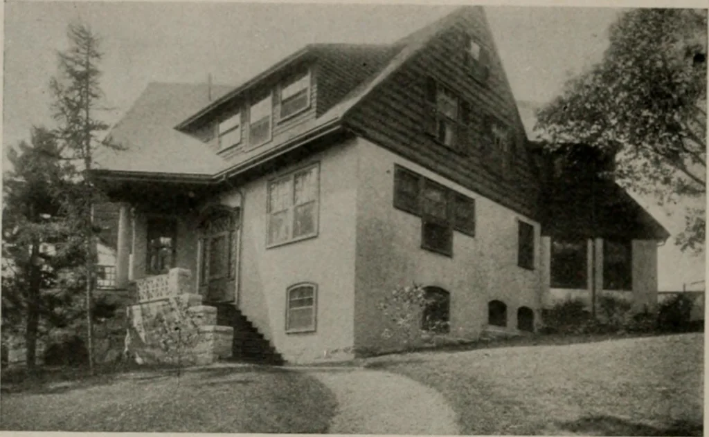 An illustration from Inexpensive homes of individuality : being a collection of photographs and floor plans illustrating certain of America's best country and suburban homes of moderate size, 1911, leaf 51