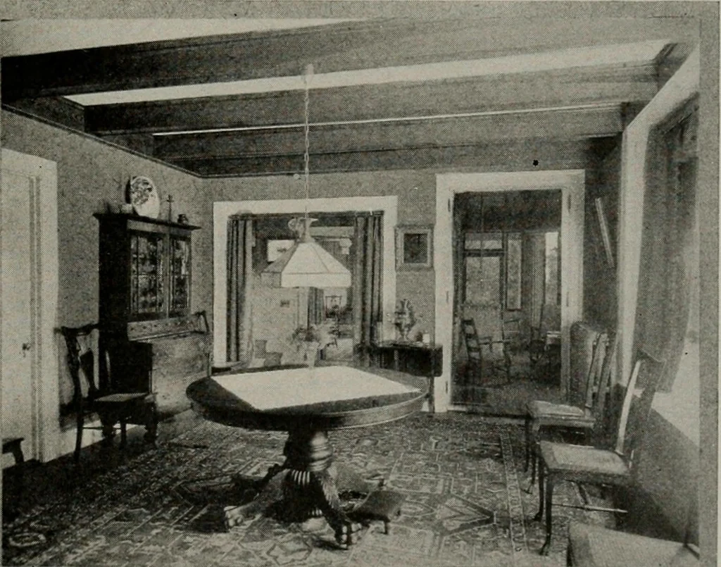 An illustration from Inexpensive homes of individuality : being a collection of photographs and floor plans illustrating certain of America's best country and suburban homes of moderate size, 1911, leaf 52