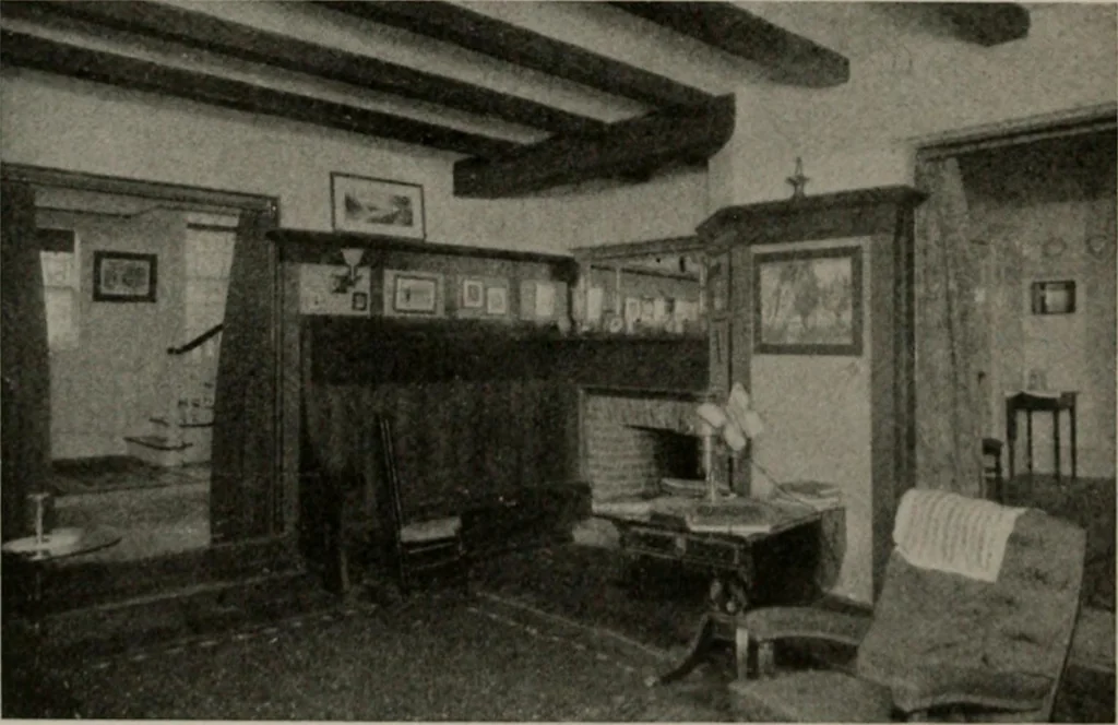 An illustration from Inexpensive homes of individuality : being a collection of photographs and floor plans illustrating certain of America's best country and suburban homes of moderate size, 1911, leaf 55