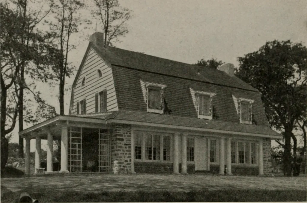 An illustration from Inexpensive homes of individuality : being a collection of photographs and floor plans illustrating certain of America's best country and suburban homes of moderate size, 1911, leaf 61