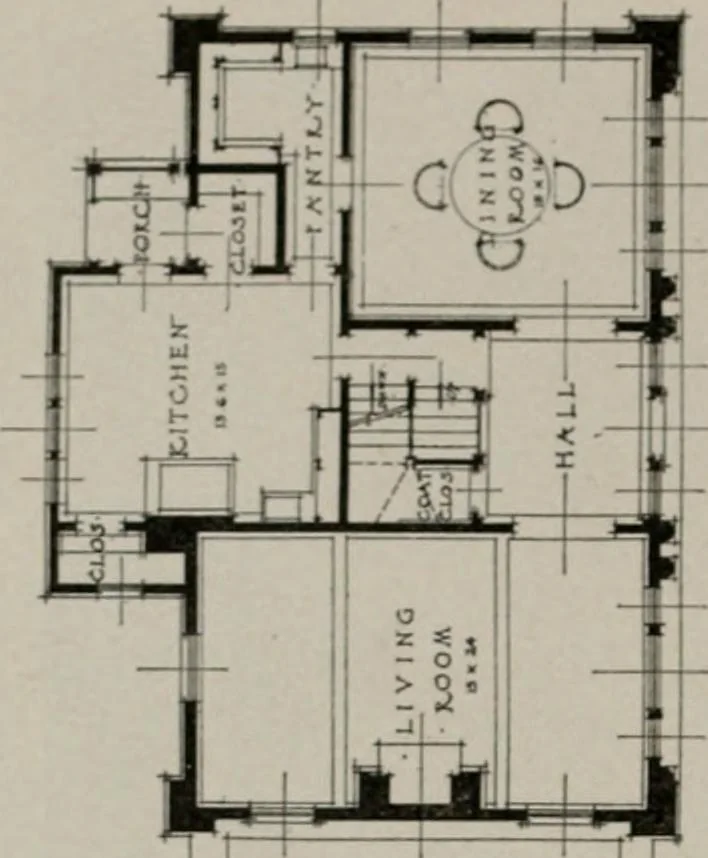 An illustration from Inexpensive homes of individuality : being a collection of photographs and floor plans illustrating certain of America's best country and suburban homes of moderate size, 1911, leaf 63