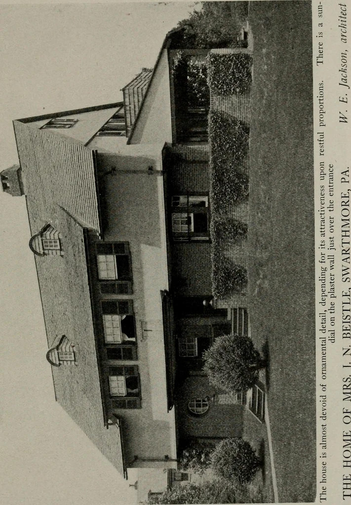 An illustration from Inexpensive homes of individuality : being a collection of photographs and floor plans illustrating certain of America's best country and suburban homes of moderate size, 1911, leaf 64