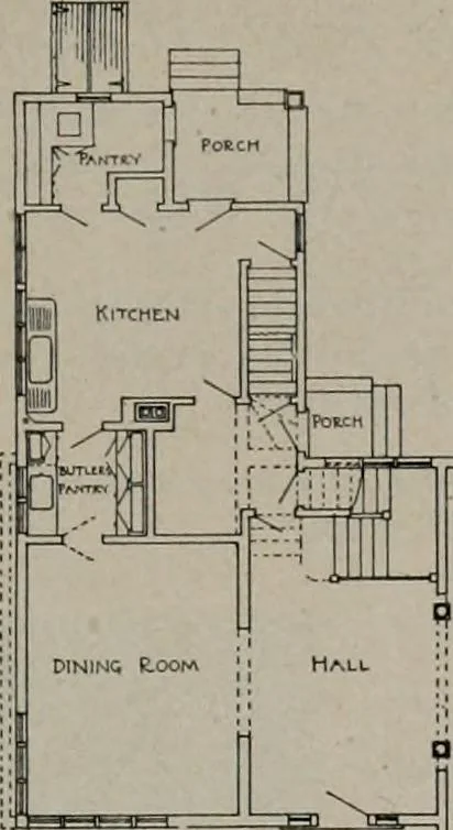 An illustration from Inexpensive homes of individuality : being a collection of photographs and floor plans illustrating certain of America's best country and suburban homes of moderate size, 1911, leaf 68