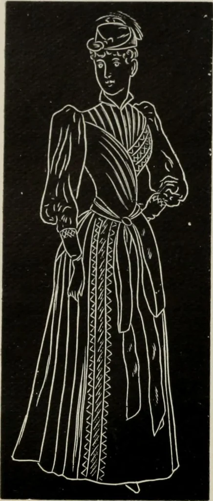 An illustration from The influence of dress in producing the physical decadence of American women : annual address upon obstetrics and gynecology, 1891, leaf 64