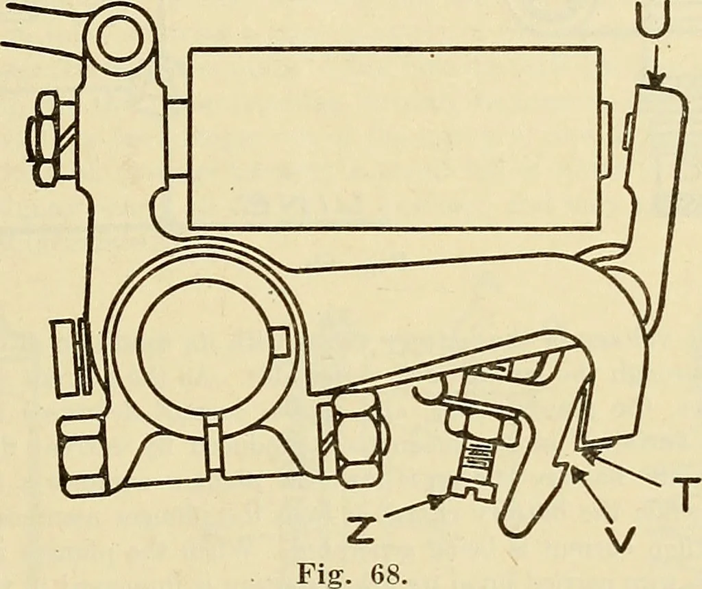 An illustration from Information; elementary electricity, motor car electric systems, the gas engine from an ignition point of view, driving the car, 1920, leaf 158