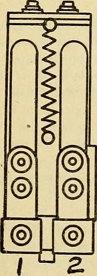 An illustration from Information; elementary electricity, motor car electric systems, the gas engine from an ignition point of view, driving the car, 1920, leaf 160