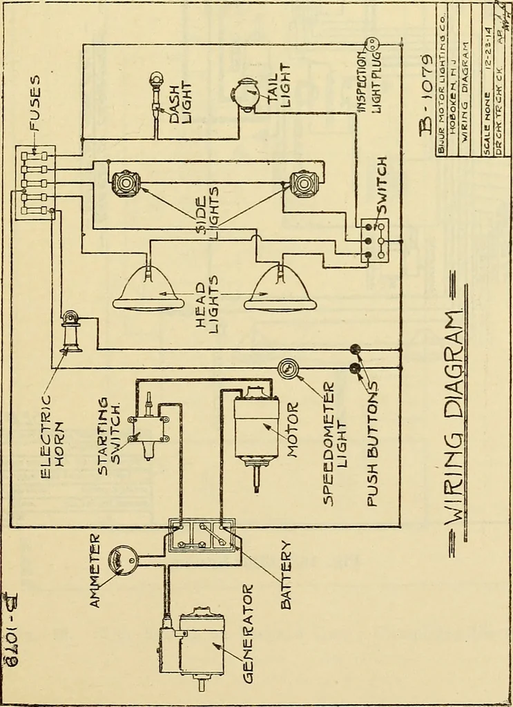 An illustration from Information; elementary electricity, motor car electric systems, the gas engine from an ignition point of view, driving the car, 1920, leaf 196