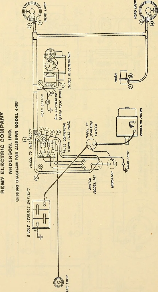 An illustration from Information; elementary electricity, motor car electric systems, the gas engine from an ignition point of view, driving the car, 1920, leaf 217