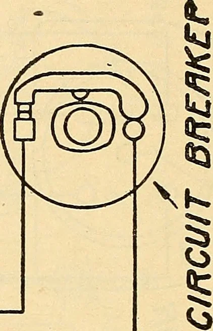 An illustration from Information; elementary electricity, motor car electric systems, the gas engine from an ignition point of view, driving the car, 1920, leaf 391