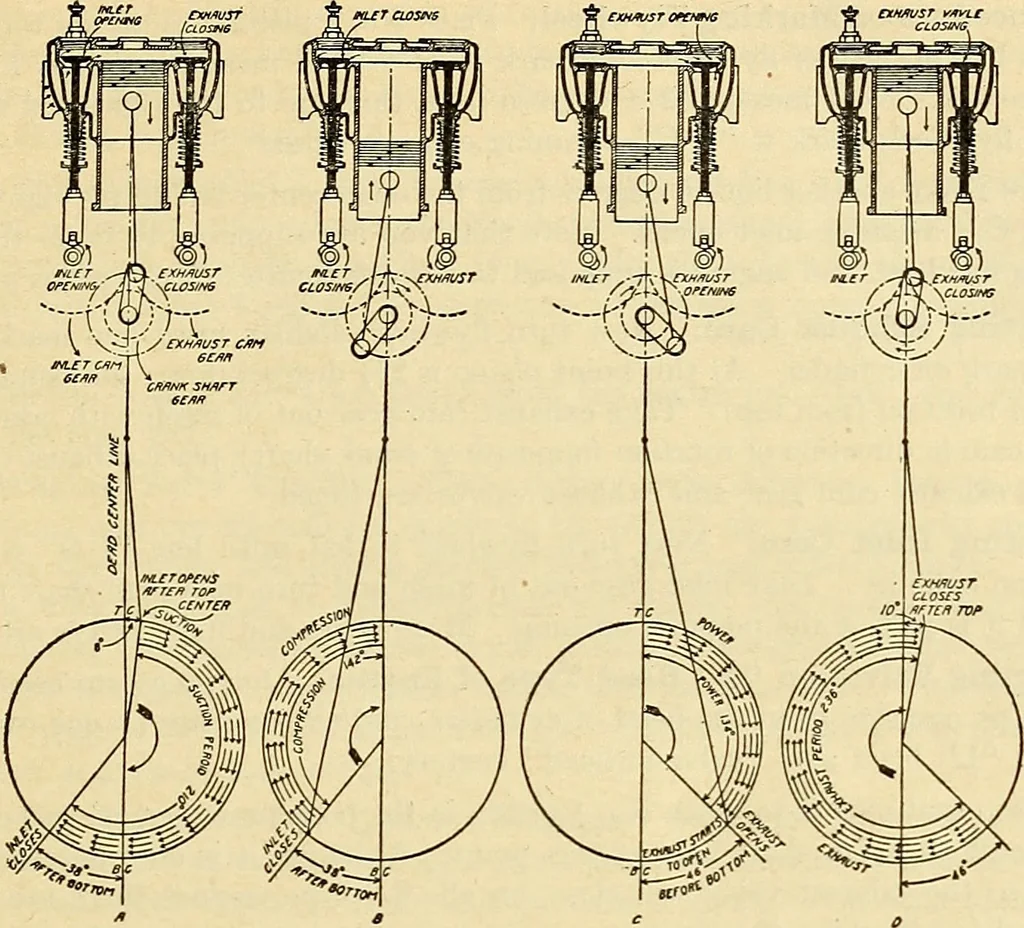 An illustration from Information; elementary electricity, motor car electric systems, the gas engine from an ignition point of view, driving the car, 1920, leaf 96
