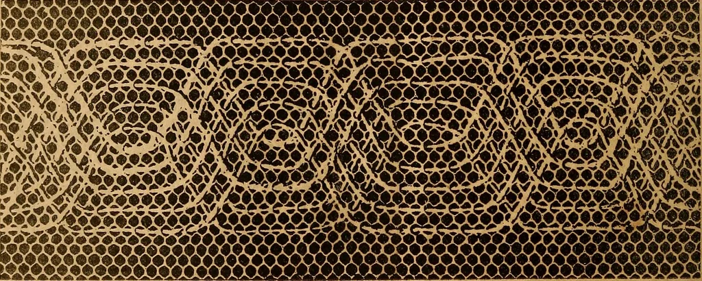 An illustration from Ingalls' hand-book of darned lace patterns .., 1885, leaf 59