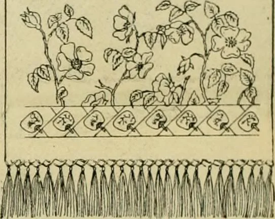 An illustration from Ingalls' illustrated catalogue and special wholesale price list of stamped goods, stamping outfits, fancy work materials, Briggs' transfer patterns, fancy work books and art novelties, 1887, leaf 11