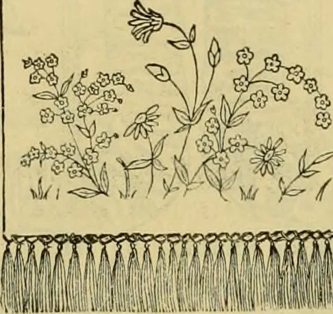 An illustration from Ingalls' illustrated catalogue and special wholesale price list of stamped goods, stamping outfits, fancy work materials, Briggs' transfer patterns, fancy work books and art novelties, 1887, leaf 12